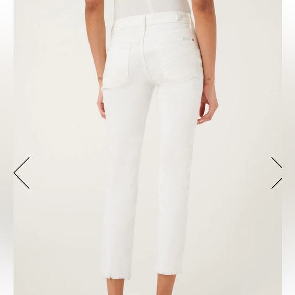 7 for all mankind white skinny jeans - Picture 7 of 7
